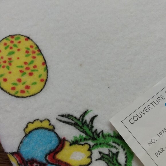 Vintage Baby Blanket White "Mini Bear" by Bunny Esmond NEW IN PACKAGE 36"x50" - Picture 5 of 16